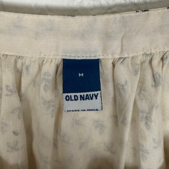 Old Navy Long Sleeve Button Down Tiered Midi Swing Dress Size Medium - Picture 5 of 6